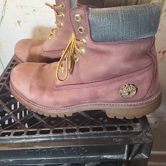 Timberland Boots  Red  Men Size 8.5 - Picture 7 of 16
